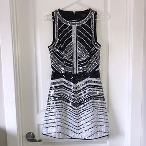 Guess Sequence Black & White Dress
